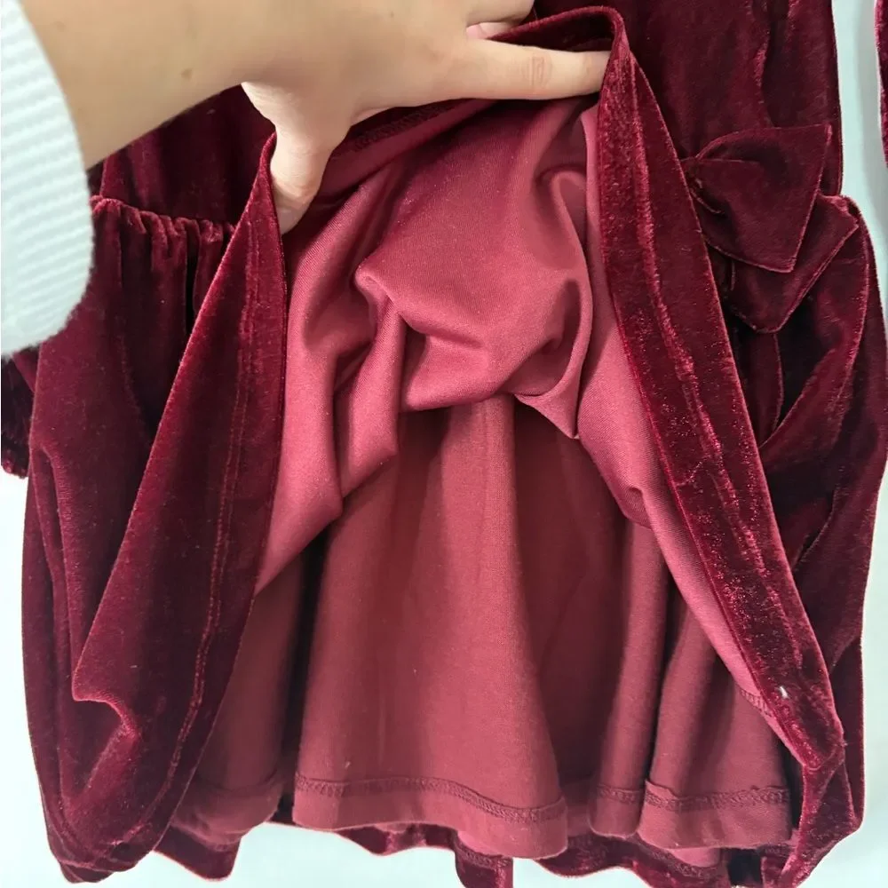Carters burgundy velvet